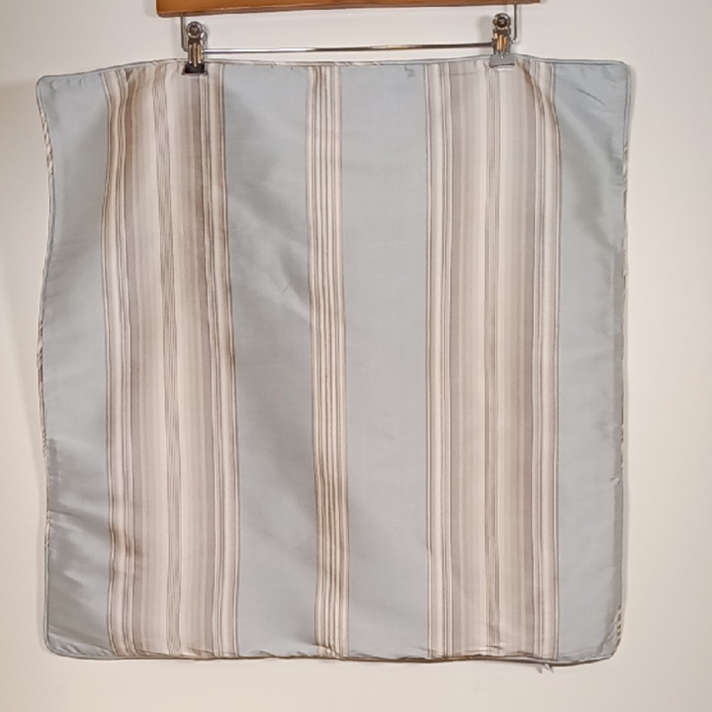 Pottery Barn Silk Stripe Euro Pillow Sham *PAIR*